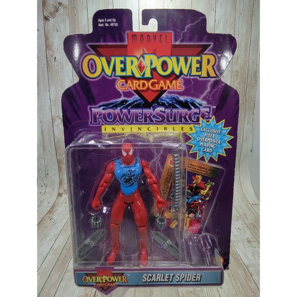 Scarlet Spider Over Power Surge Marvel Comics Legends Toy Biz New - Picture 1 of 6